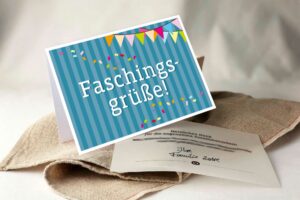 Grußkarte "Fasching"